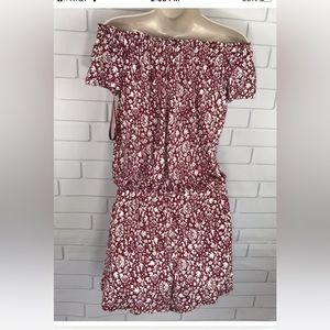 LOFT SIZE LARGE OFF THE SHOULDER ROMPER